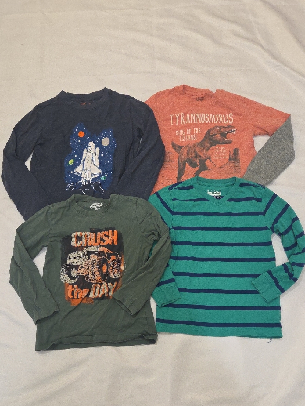 Cat and Jack And Other Brands, Long Sleeve Graphic Tees Size 6-7
